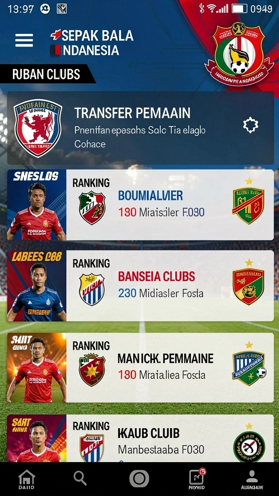 Tampilan antarmuka dominus4d di Android
